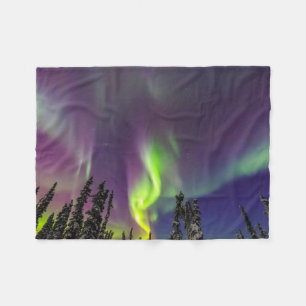 Aurora Borealis   Fairbanks, Alaska Fleece Deken