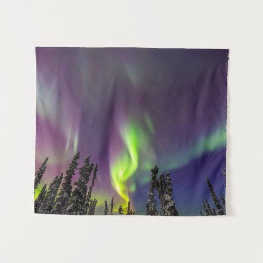 Aurora Borealis | Fairbanks, Alaska Wandkleed (Voorkant (horizontaal))