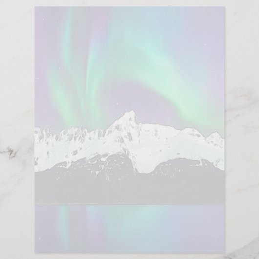 Aurora Borealis - Feuille de papier à lettres de 8 (Dos)