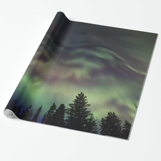 Aurora borealis, Finse Lapland Cadeaupapier (Uitgerold)