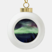 Aurora borealis, Finse Lapland Keramische Bal Ornament (Voorkant)