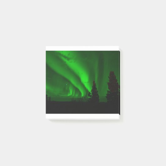 aurora-borealis groen post-it® notes (Voorkant)