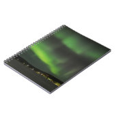 Aurora borealis in de hemel notitieboek (Linkerzijde)