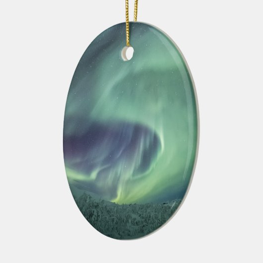 Aurora Borealis Keramisch Ornament (Links)