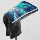 Aurora borealis/Kerstmis/Winter Golfheadcover (3/4 voorkant)