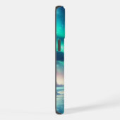 Aurora borealis/Kerstmis/Winter iPhone Hoesje (Rechterkant)