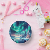 Aurora borealis/Kerstmis/Winter Papieren Kommen (Feest)