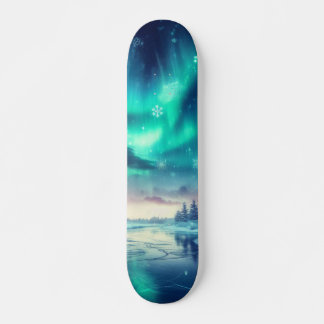 Aurora borealis/Kerstmis/Winter Skateboard
