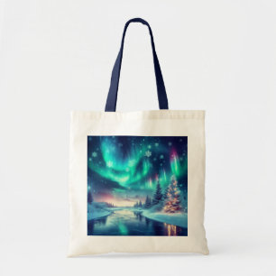 Aurora borealis/Kerstmis/Winter Tote Bag