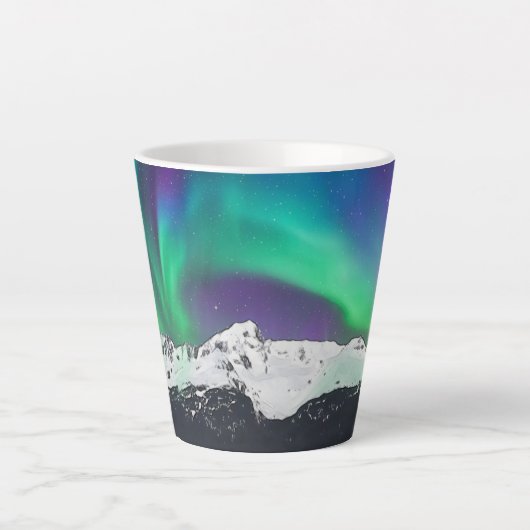 Aurora Borealis - Latte Mug (Devant)