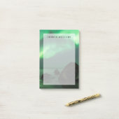 Aurora Borealis Lofoten Beach Norway Post-it® Notes (Op bureau)