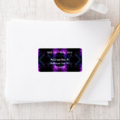 Aurora Borealis, Midnight Fractal Abstract Etiket (Insitu)