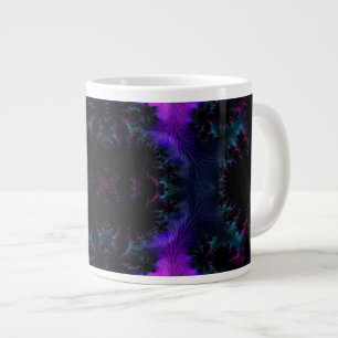 Aurora Borealis, Midnight Fractal Abstract Extra Grote Beker