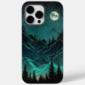 Aurora Borealis Mountains iPhone Case (Achterkant)