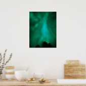 Aurora Borealis Nachttijd | Ontario, Canada Poster (Keuken)