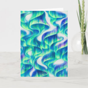 Aurora Borealis Noorderlicht Abstract Patroon Kaart