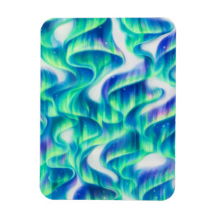 Aurora Borealis Noorderlicht Abstract Patroon Magneet