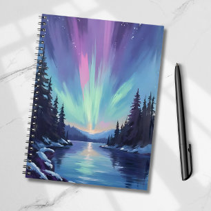 Aurora Borealis Noorderlicht Aquarel Notitieboek