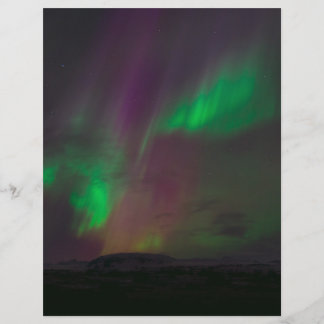 Aurora Borealis Noorderlicht Bomen Natuur Landscha
