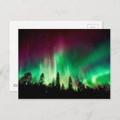 Aurora borealis noorderlicht briefkaart (Voorkant / Achterkant)