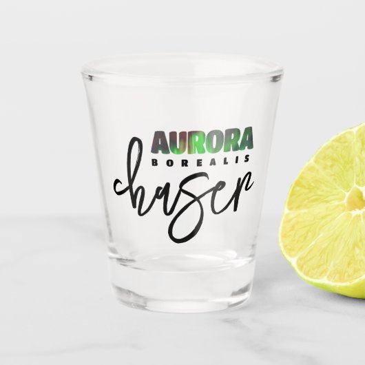 Aurora Borealis (Noorderlicht) Chaser Shot Glas (Voorkant)