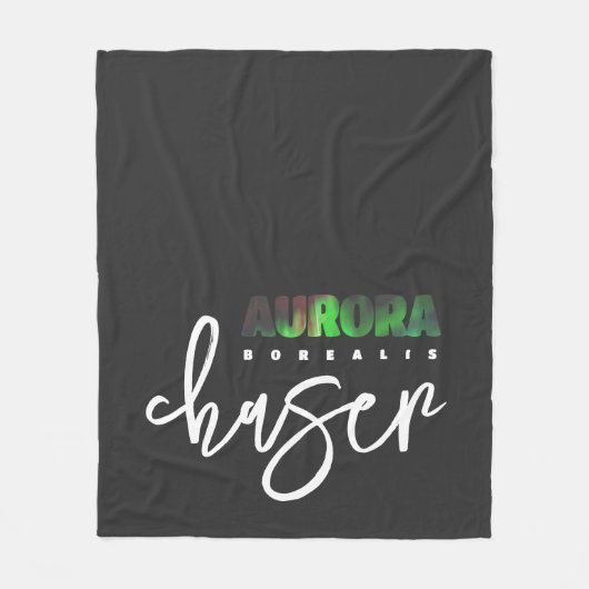 Aurora Borealis (Noorderlicht) Jager Fleece Deken (Voorkant)