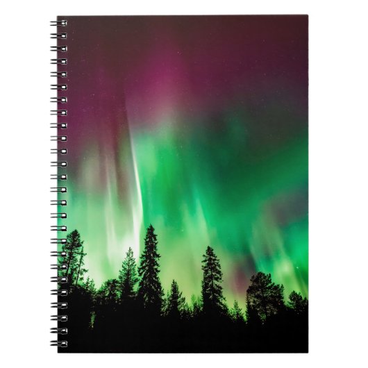 Aurora borealis noorderlicht notitieboek (Voorkant)