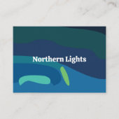 Aurora Borealis noorderlicht Visitekaartje (Voorkant)