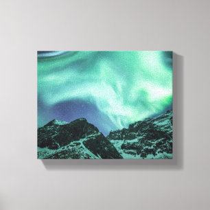 Aurora Borealis Noorwegen Canvas Afdruk