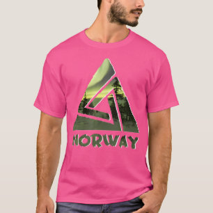 Aurora Borealis Noorwegen Natuur Sky Ice Camping H T-shirt