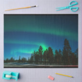 Aurora Borealis Northern Lights Forest Decoupage Tissuepapier (Craft)
