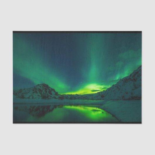 Aurora Borealis Northern Lights - Ontvlechting Tissuepapier (Voorkant)