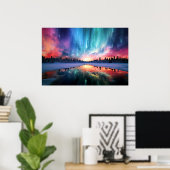 Aurora Borealis, Northern Lights, Poster (Thuiskantoor)