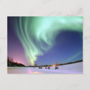Aurora Borealis, of Northern Lights, Alaska Briefkaart