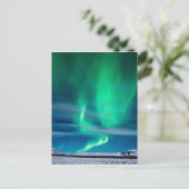 Aurora Borealis over Mosfellsheiði Briefkaart (Staand voorkant)