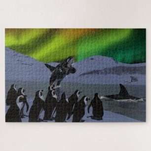 Aurora Borealis Penguins & Whales Legpuzzel