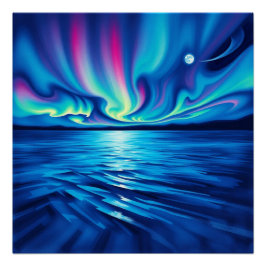aurora borealis perfect poster