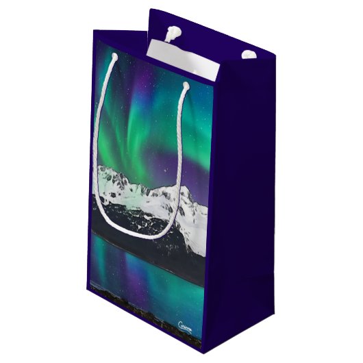 Aurora Borealis - Petit sac cadeau (Dos Angle)