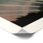 Aurora Borealis Print, Trouvelot, 1881, teruggezet Poster (Hoek)