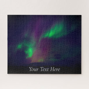 Aurora Borealis Sterrennacht Stars Winter Legpuzzel
