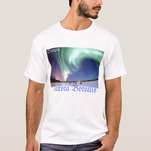 Aurora borealis t-shirt (Voorkant)