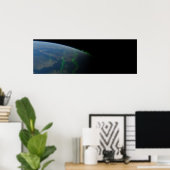 Aurora Borealis uit de ruimte Poster (Thuiskantoor)