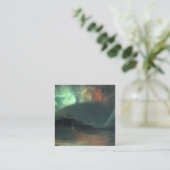 Aurora Borealis van de Frederic Edwin Church Vierkante Visitekaartje (Staand voorkant)