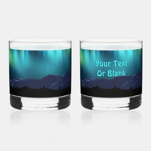 Aurora Borealis Whisky Glas (Voorkant)