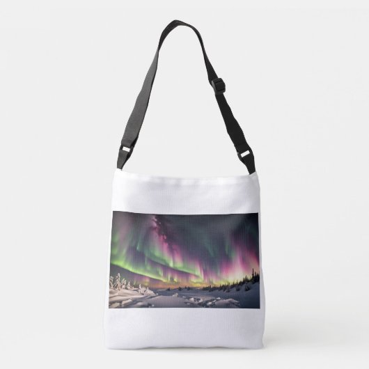 Aurora borealis-zak crossbody tas (Achterkant)