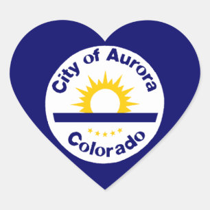 Aurora, Colorado Hart Sticker