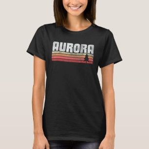 Aurora Colorado Retro Stijl  70s 80s 90s T-shirt