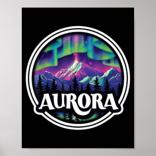Aurora colorado rots bergen co skiën winter poster