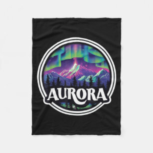 Aurora colorado rotsige bergen co skiën winter fleece deken
