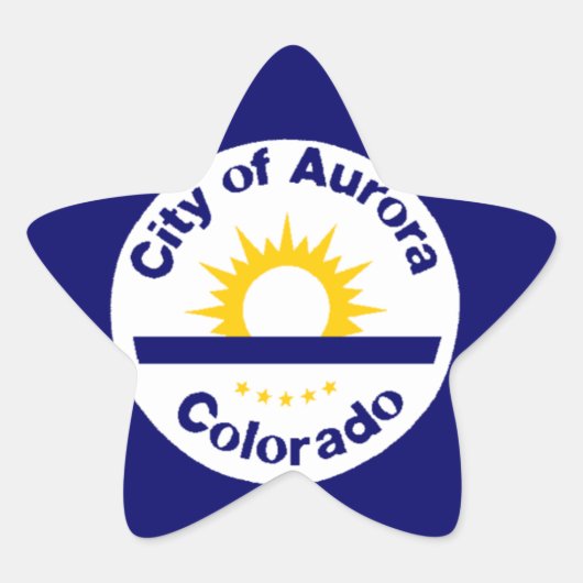Aurora, Colorado Ster Sticker (Voorkant)